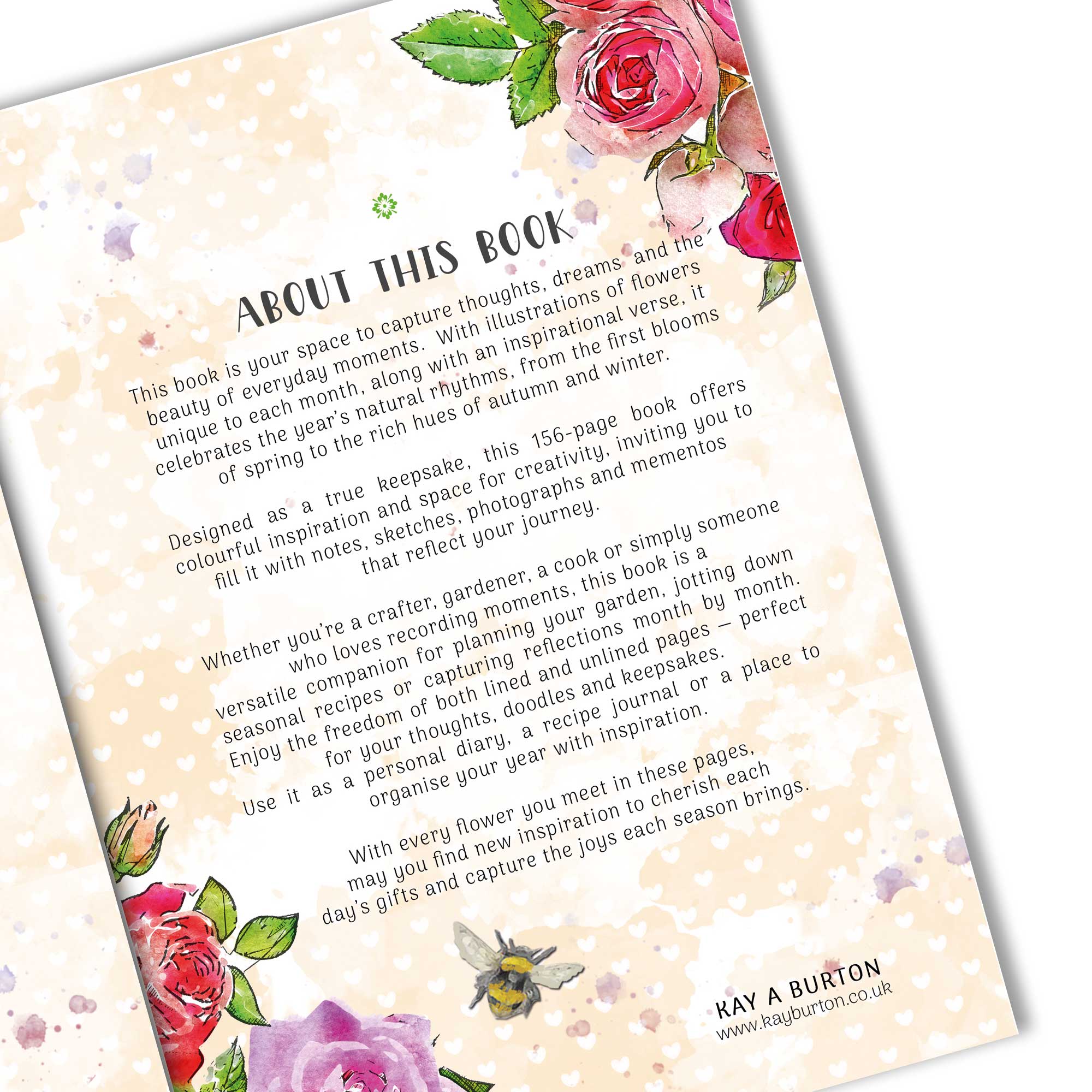 Hearts and Flowers : A Luxe Illustrated Notes & Ideas book