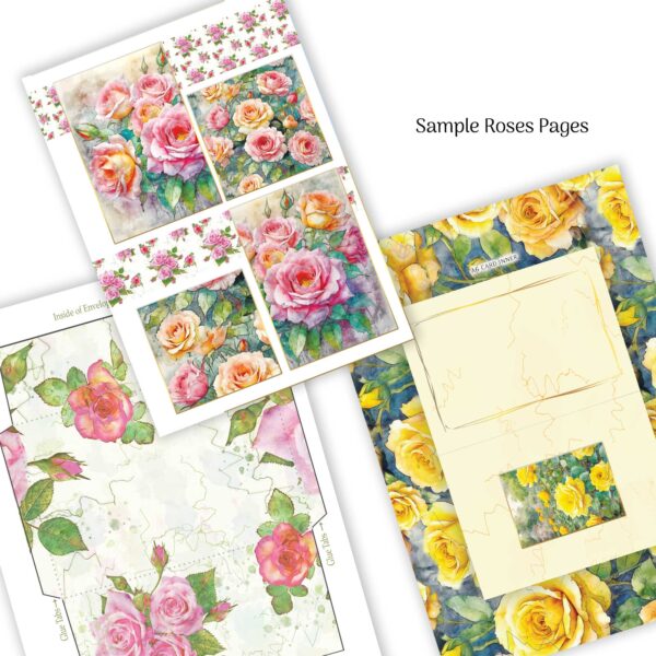 Summer Flowers : A Luxury Card Making Book : A Card Kit Book to cut and make your own Greeting Cards