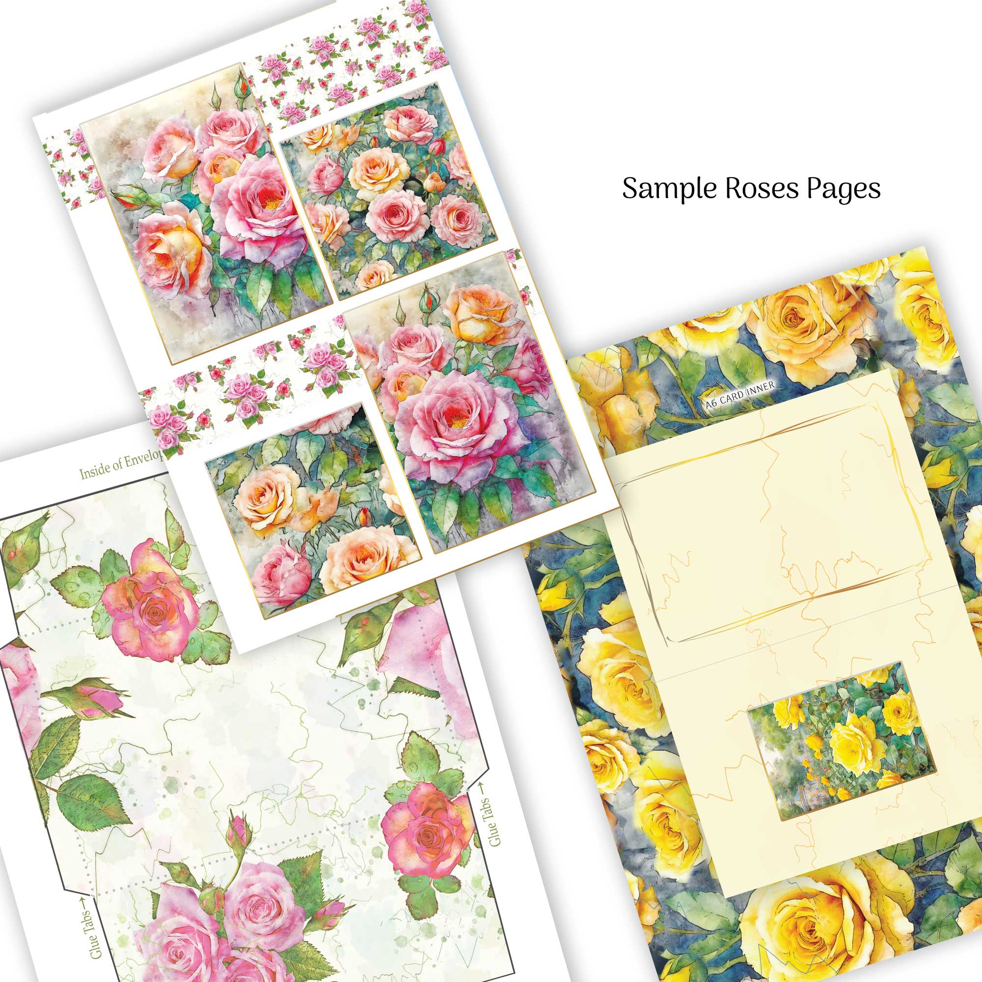 Summer Flowers : A Luxury Card Making Book : A Card Kit Book to cut and make your own Greeting Cards