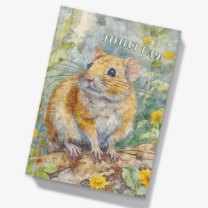 Mouse Hardcover Notebook A5 Blank, Lined or Graph Pages