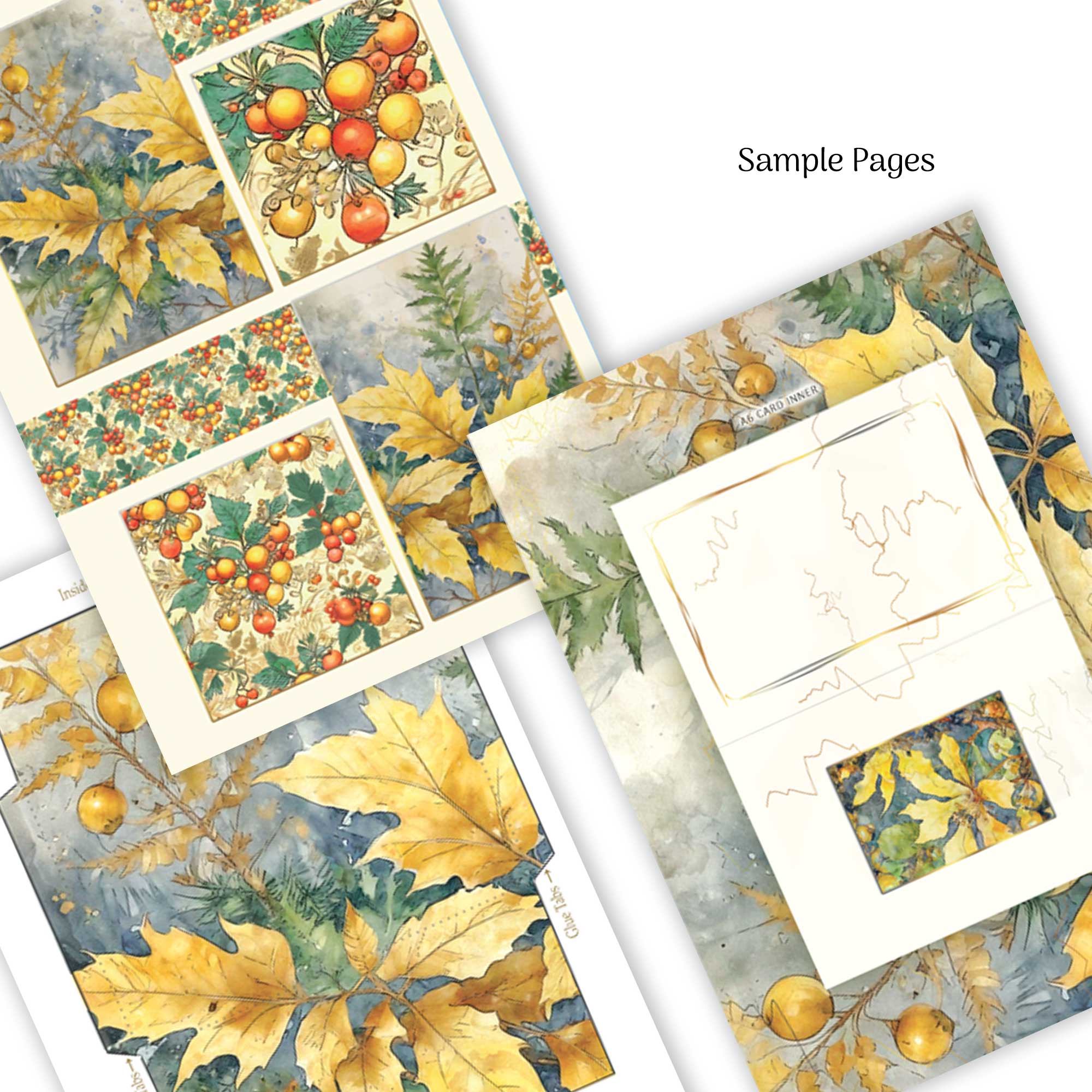 Winter Flowers : A Luxury Card Making Book : A Card Kit Book to cut and make your own Greeting Cards