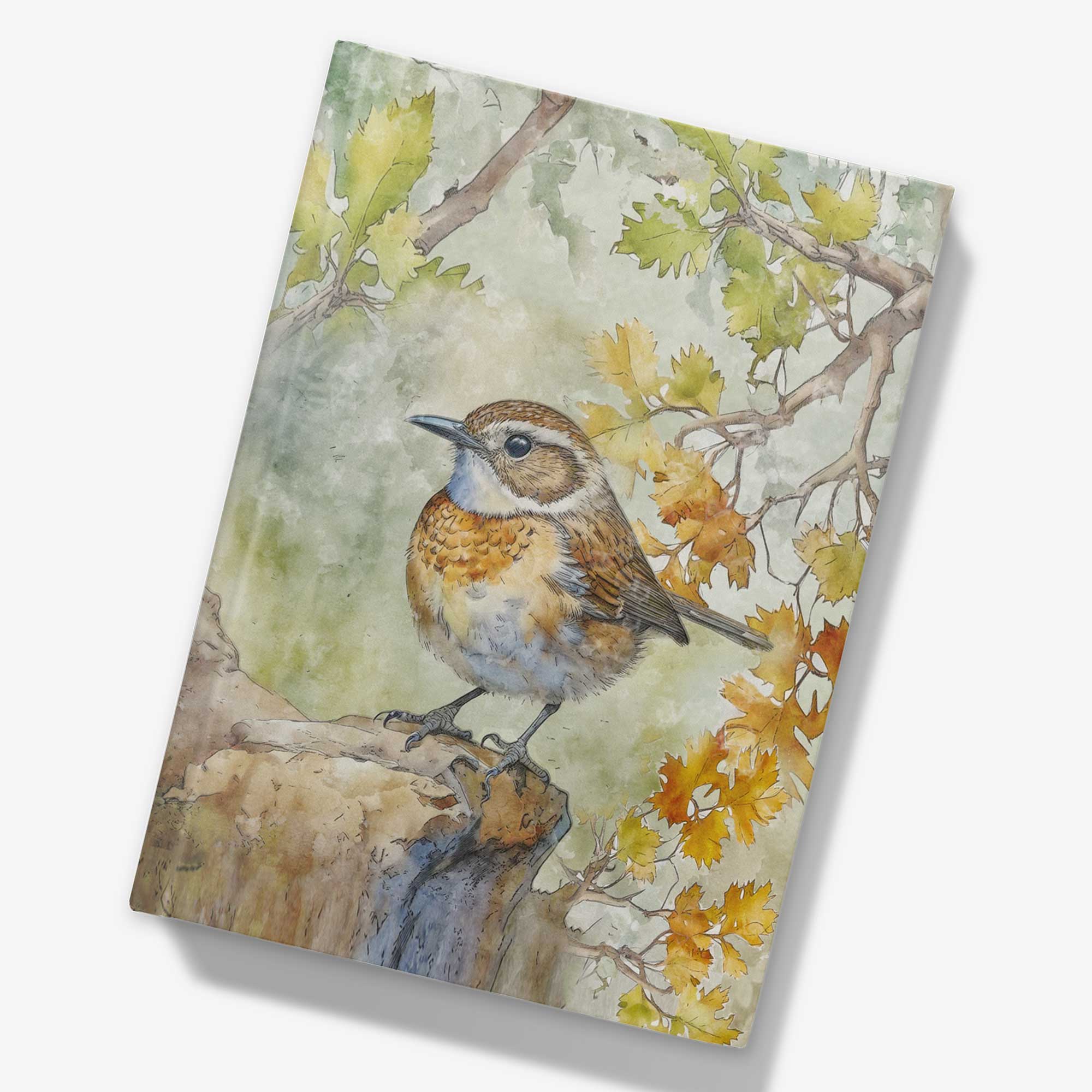 Wren Design Hardcover Notebook A5 Blank, Lined or Graph Pages